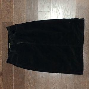 Eddie Bauer hoodie size 10 black corduroy skirt
